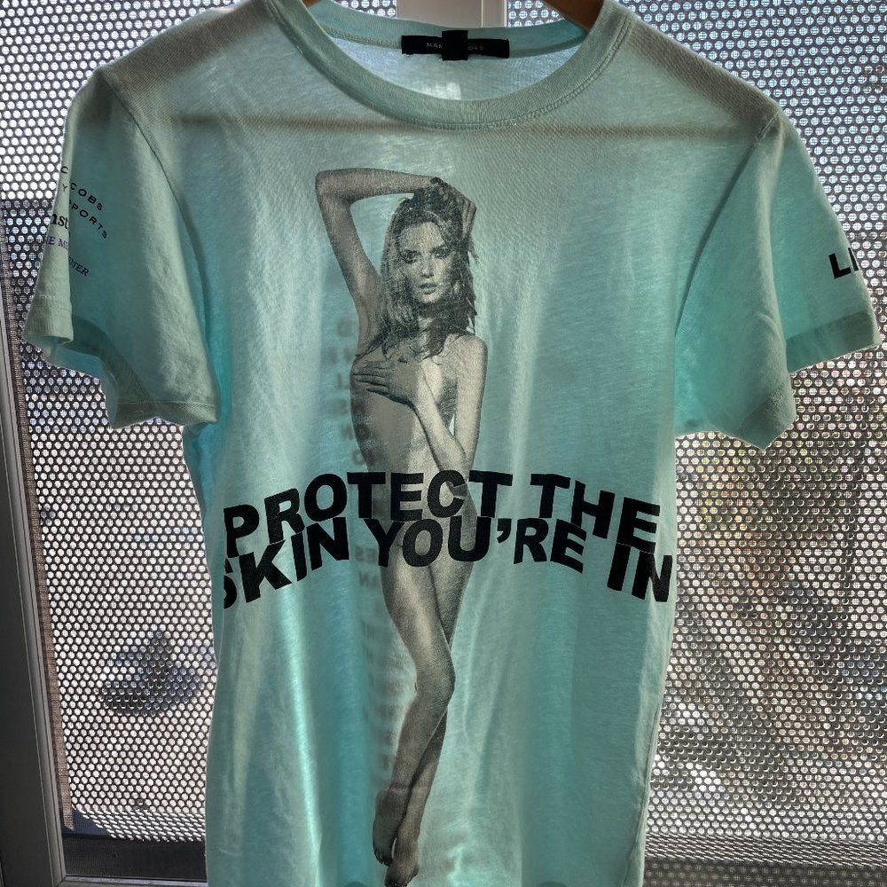 Marc Jacobs 'Protect the Skin You're In' Campaign T-Shirt, Lily Donaldson